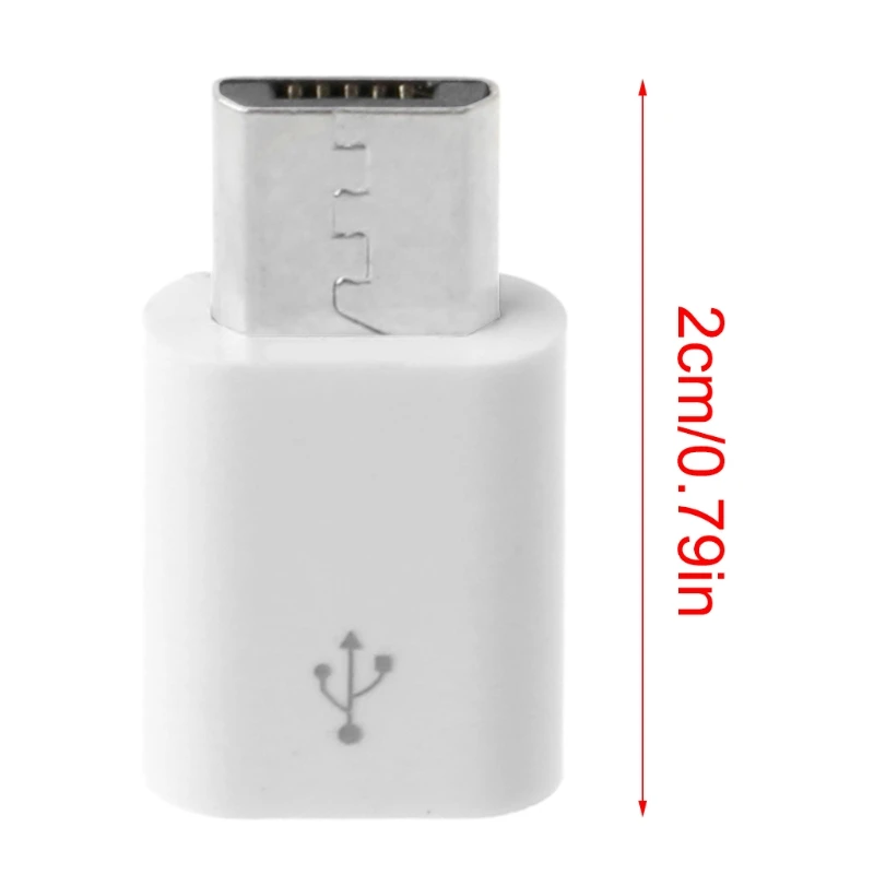 Белый короткий USB 3,1 Тип C женское устройство для Micro USB разъем адаптера