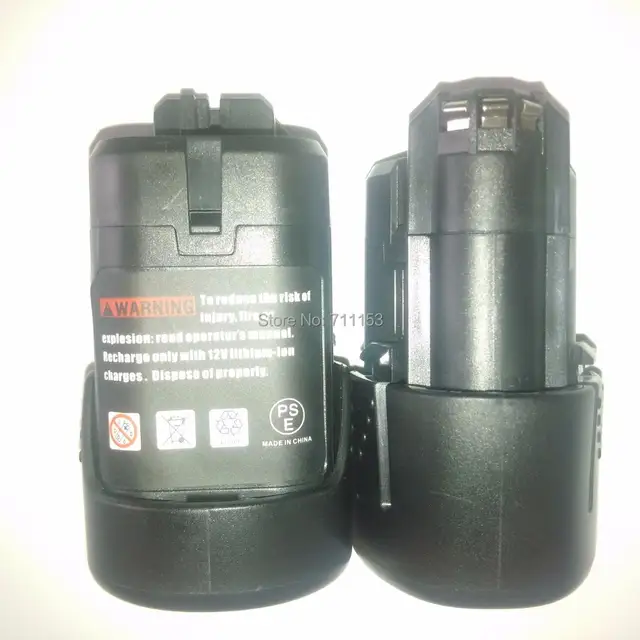 Free Shipping 2pc Lot Drill Battery For Bosch 10 8 V 1 5 Ah Li Ion