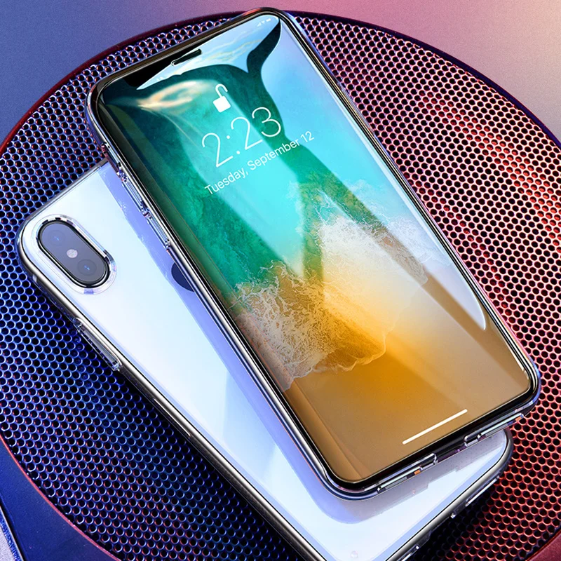 Защитное закаленное стекло для iphone X 7 6s 8 plus XS max XR 6 Xs экрана 9H с полным
