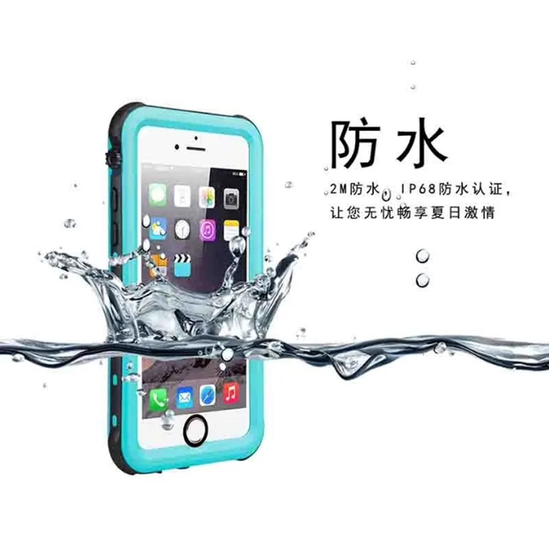 Чехол Водонепроницаемый для iphone 7 8 Plus X случаях жизни чехол 6s 6 плюс прозрачный