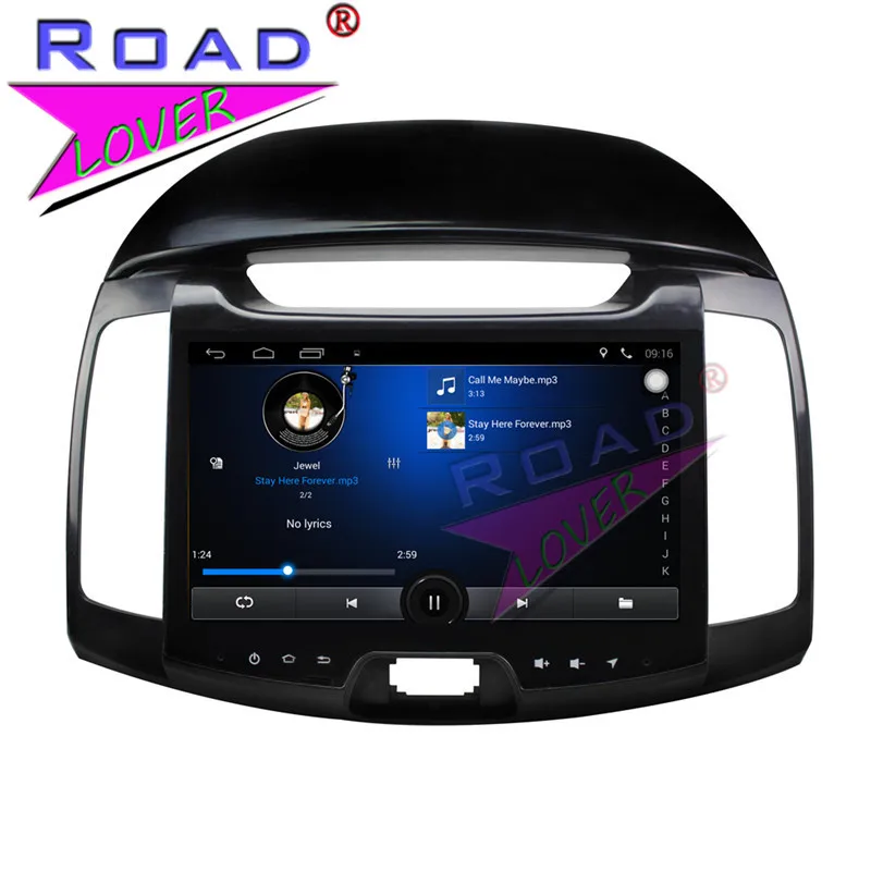 Discount TOPNAVI Android 6.0 2G+32GB Quad Core 9" Car PC Head Unit Player For Hyundai Elantra 2011 Stereo GPS Navigation 2Din Radio MP4 4