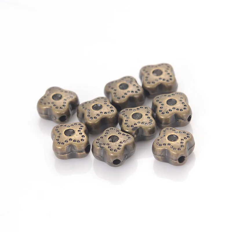 

Miasol 100Pcs 7x4MM Fluted Corrugated Plating Acrylic Antique Design Style Square Flower Spacers Beads For Diy Jewelry Making