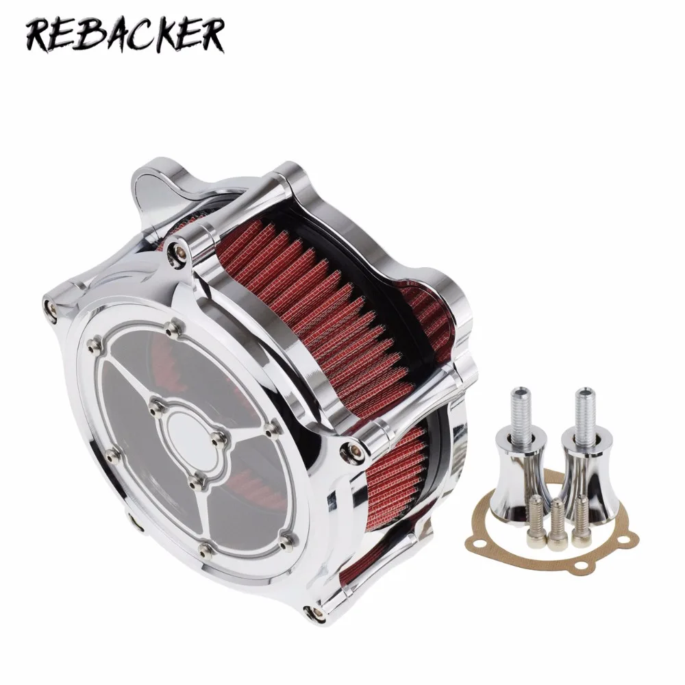 

Chrome Transparent Mirror Air Filter Crafts Air Cleaner Intake Filter Fit Harley Sportster 883 Road King Gliding SoftTail Dyna