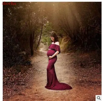 

Maternity dress aternity photography props Maternity gown Maternity Dress Fancy shooting photo pregnant dress Large size M-XXL