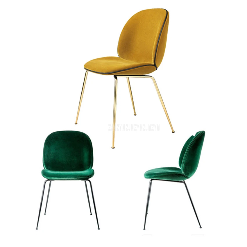 

1Set/2pcs Creative Minimalist Modern Simple Style Dining Chair For Dining Room Living Room Computer Chair With Soft Seat Cushion