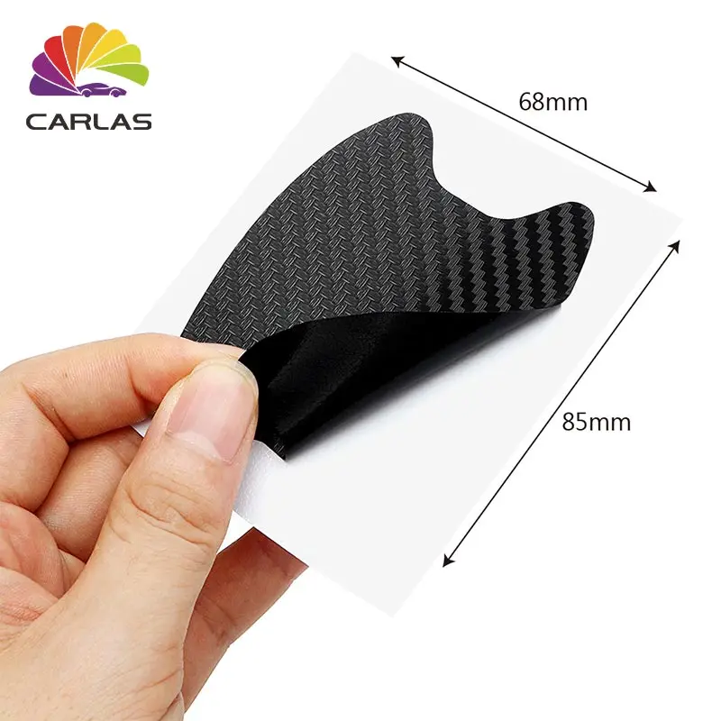 

4pcs/lot Car Handle Protection Film Universal Invisible Car Carbon fiber Door Handle Stickers Scratches Resistant Sticker