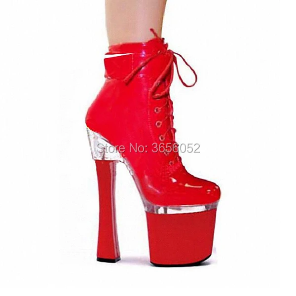 Verni Qianruiti As Pic as Cm 18 En Courte Dames Super De Talons Blanc Piste Sexy Chaussures Rouge Fétiche Plate Danse Pic Haute Noir forme Cuir Femmes Bottes prqwPgpSx