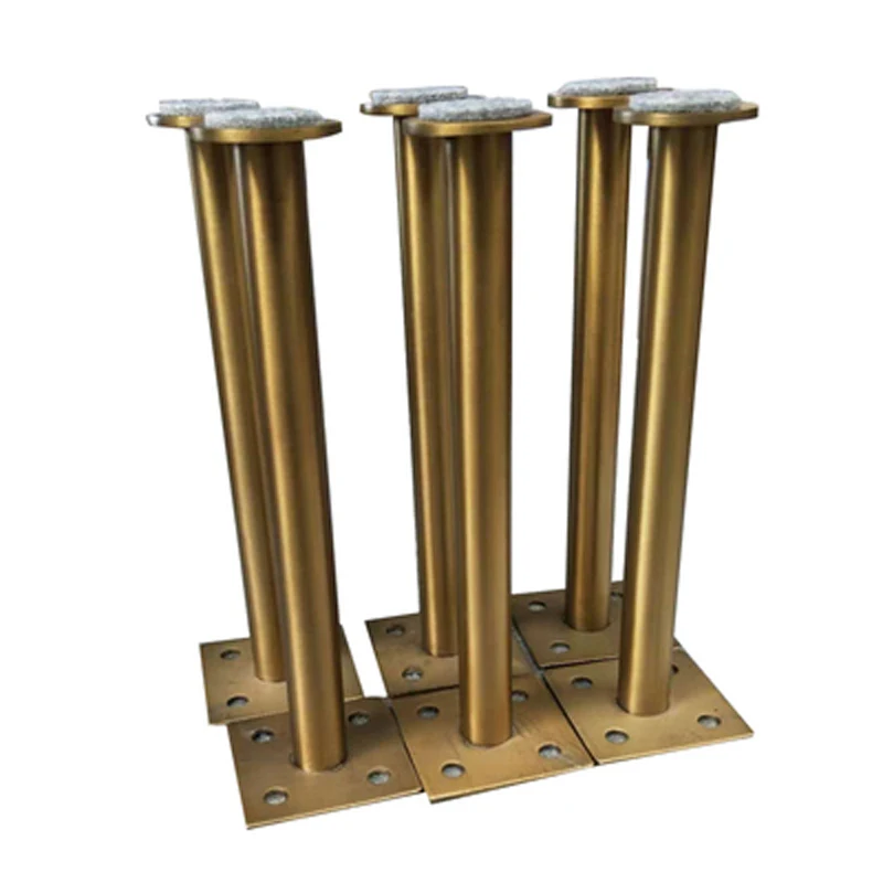 4 шт. 60*160 мм 60*210 мм золото бронзовая фурнитура шкаф регулируемые металлические ножки стол ноги-проверенные лабораторные тесты поддерживает