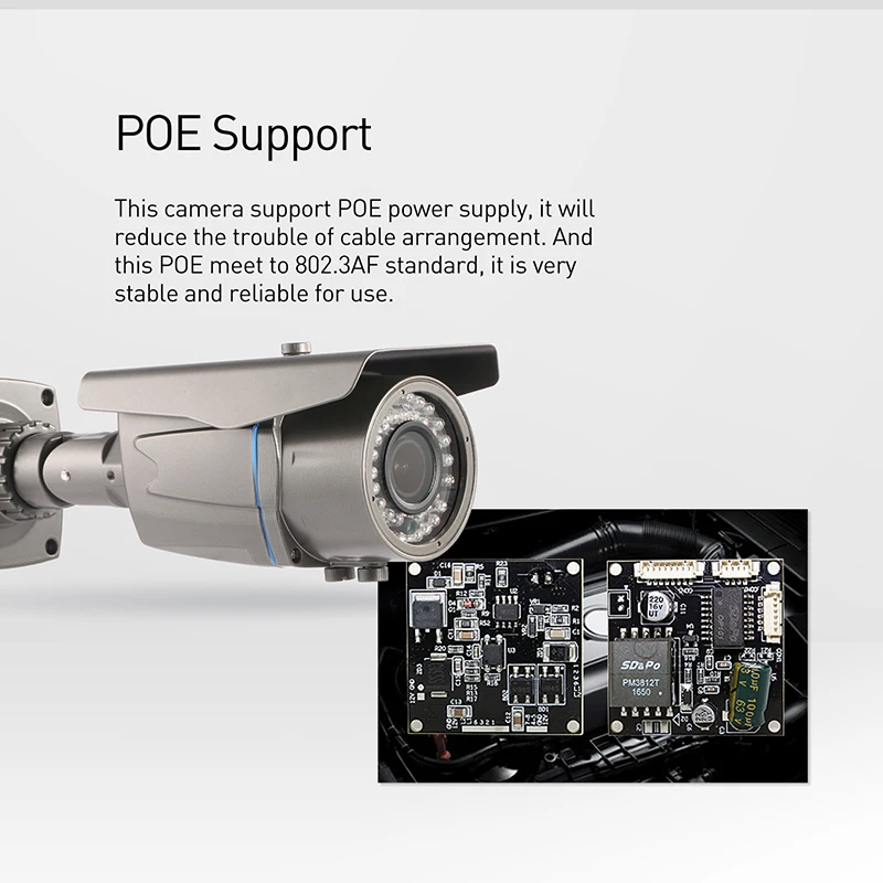 POE Водонепроницаемая наружная 1080P IR LED 2 8 12 мм зум ip камера 2.0MP безопасность ночного