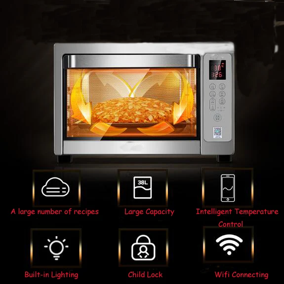 Household 38l Intelligent Electric Oven Household Horno Electrico Forno Oven  Full Automatic Smart Control Baking Machine - Ovens - AliExpress