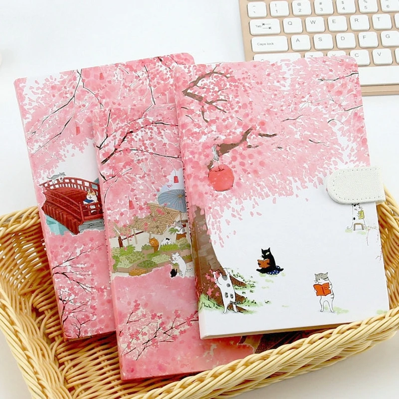 

Creative Diary Notebook Cute Kawaii Korean Stationery Magnetic Buckle Notebooks And Journals A5 Filofax Agenda Planner Notepad