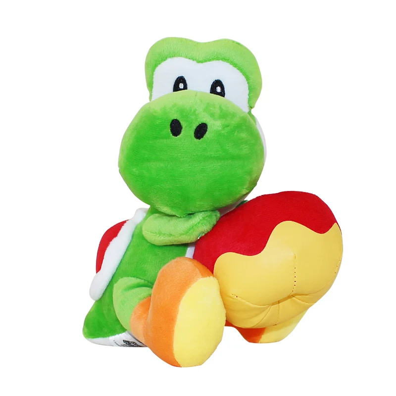 17 см зеленый Йоши с Apple плюшевые игрушки куклы Супер Марио Йоши Плюшевые игрушки Рождественский подарок