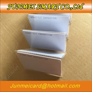 

1000pc 125Khz Smart Card EM4100/4102 RFID Proximity Card rfid blank card with number 0.8mm Free Shipping