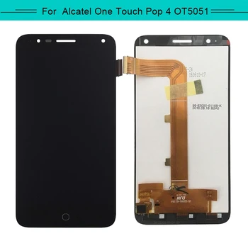 

3PCS For Alcatel Pop4 5051 5051D 5051J 5051M 5051X Full LCD Display Assembly Complete Digitizer with touch Screen Free Shipping
