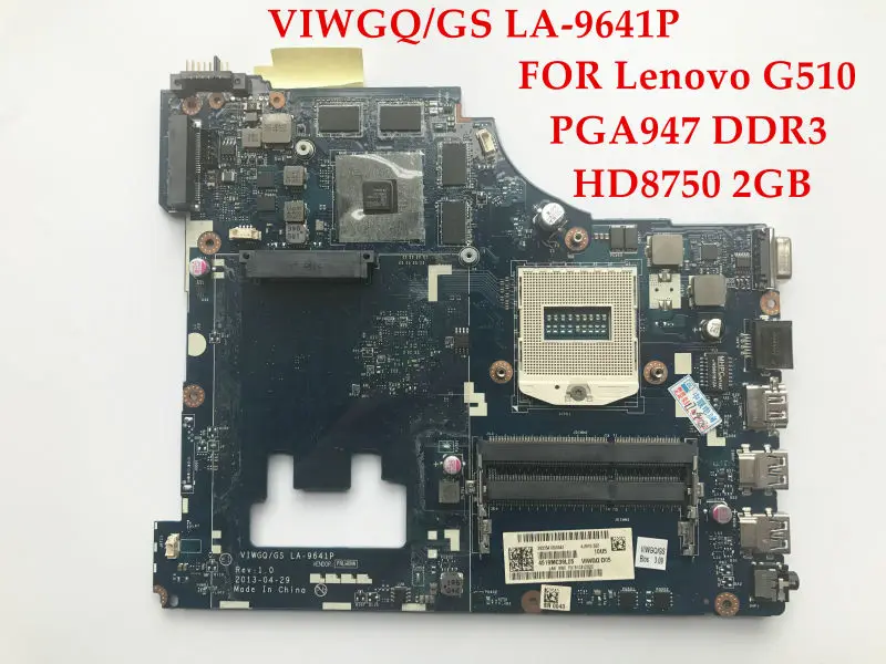 Абсолютно Новая высококачественная материнская плата для ноутбука Lenovo G510 VIWGQ/GS LA
