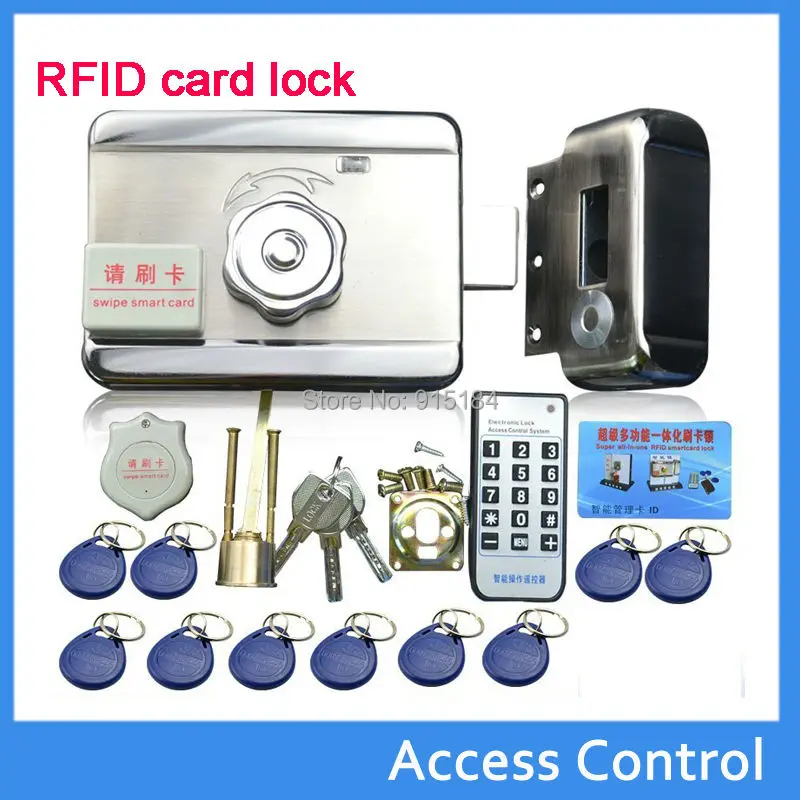 free shipping electronic lock diy kit DC 12V integrated RFID card