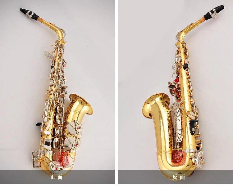 

USA conn selme AS500 alto saxophone Eb electrophoresis gold alto sax professional Woodwind instruments with case mouthpiece