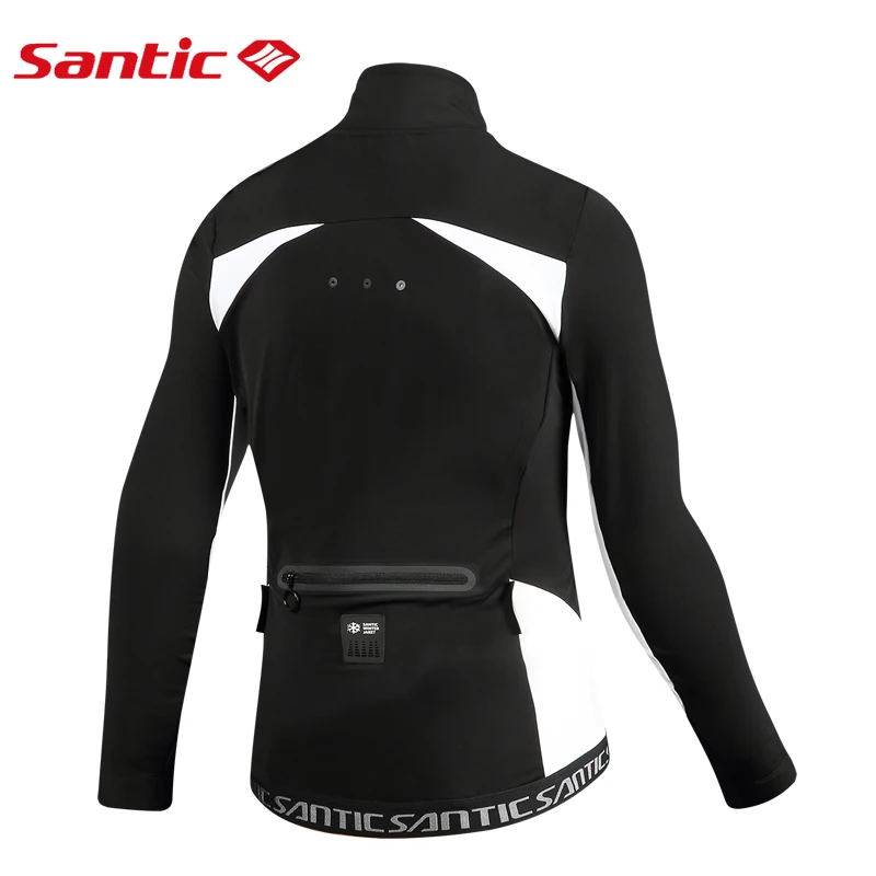 Santic женские уличные куртки для велоспорта Pro Fit SANTIC теплый+ ткань для велоспорта флисовые куртки пальто теплые куртки сохраняющие тепло L7C01081