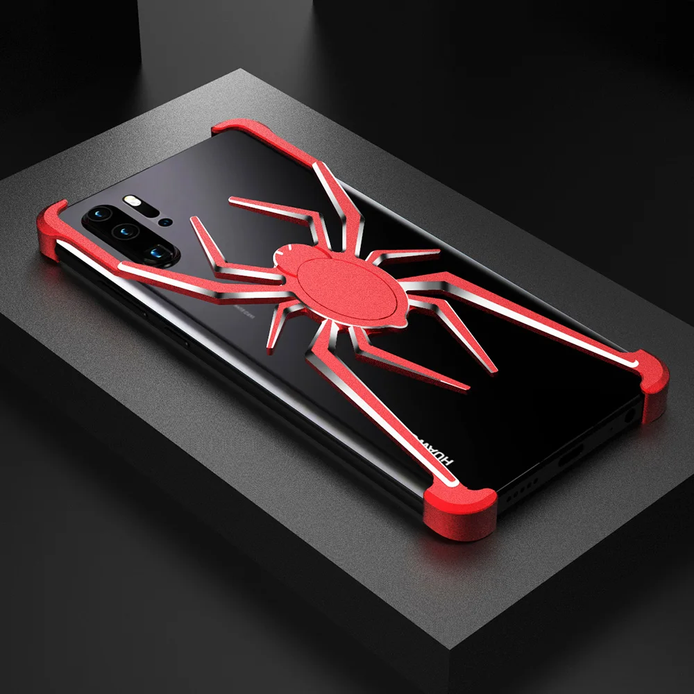 

R-just Spider Metal Case For huawei P30 P30 Pro nova 4 e Shockproof Aluminum Alloy Cover For huawei Metal Bumper Case Coque