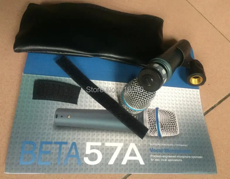 

2pcs/box High quality Beta 57 A,Clear Sound Handheld Wired Karaoke Microphone for Hot selling