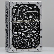 3 цвета 6,7*4,5*2,5 см Тяжелая Броня керосин золото зажигалки богатые Тан трава