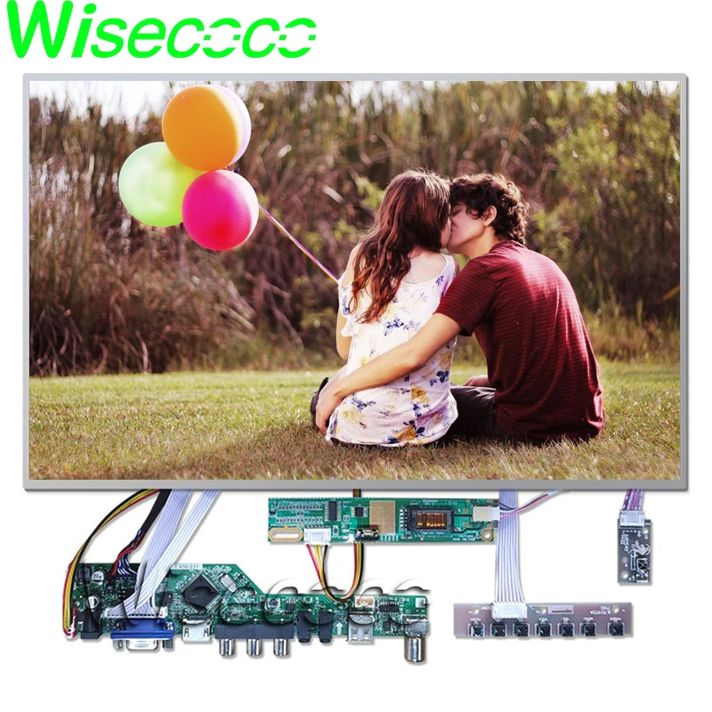  15.4'' 1280 x 800 lcd screen 30 pins lvds TV HDMI VGA AV USB AUDIO LCD Control Board U disk adverti
