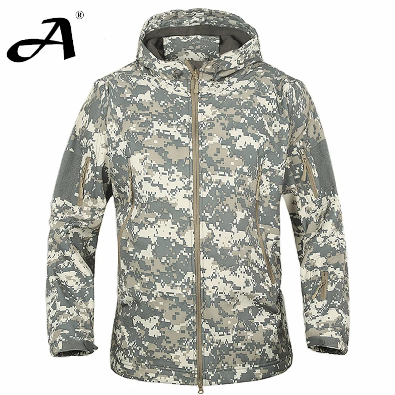 Billige Armee Camouflage Mantel Military Jacke Wasserdicht Windjacke Regenmantel Kleidung Armee Jacke Männer Jacken Und Mäntel