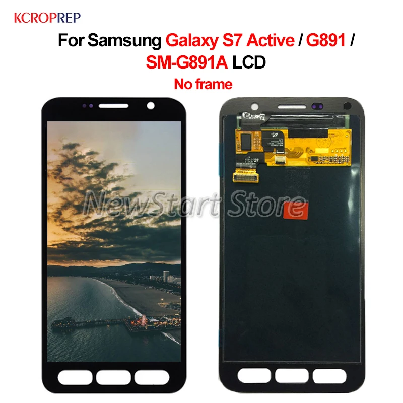  For Samsung Galaxy S7 Active G891 SM-G891A LCD Display Touch Screen Digitizer Assembly Replacement 