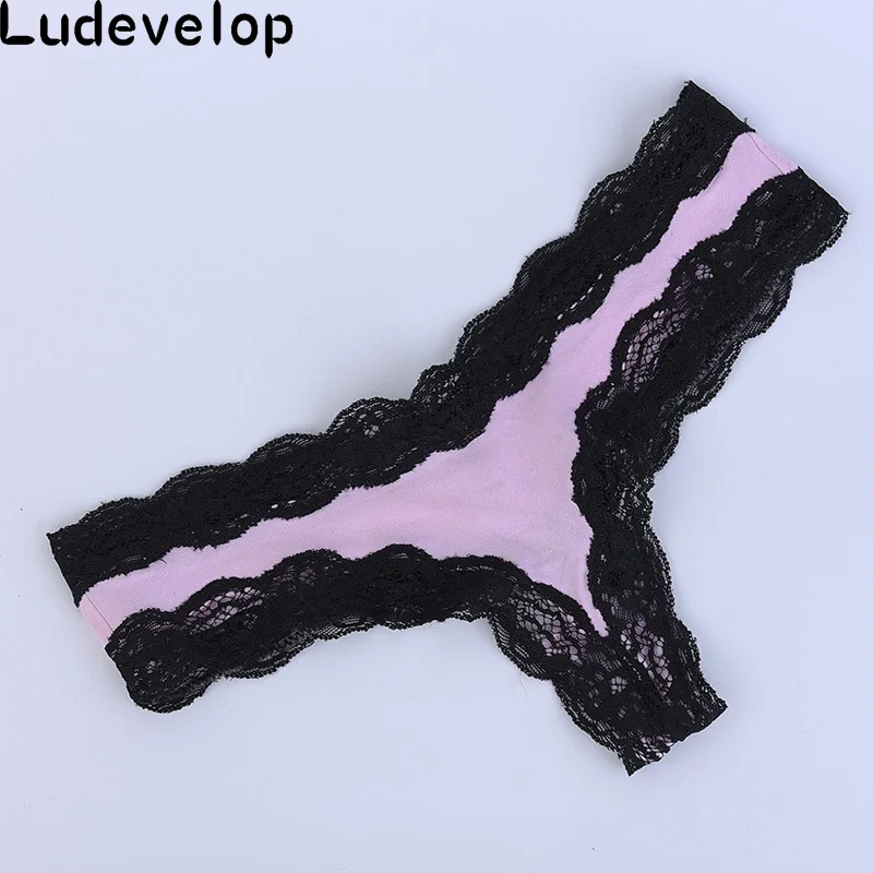 New arrival Women Fashion Panties Female Sexy Full Lace Plus Size Thong Sexy Solid G Strings