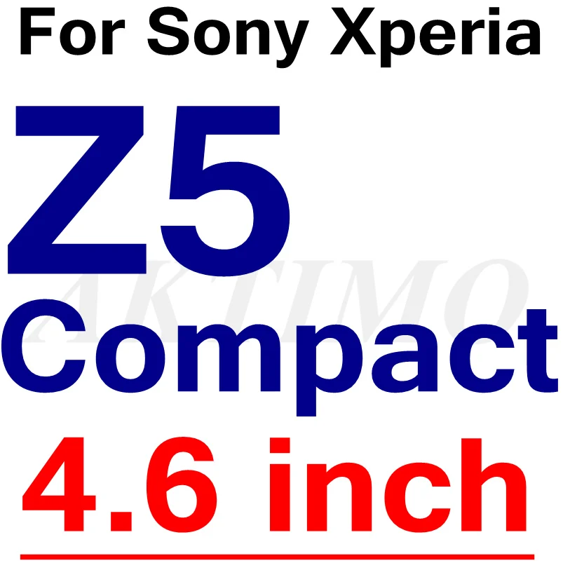 2 шт передняя+ задняя 9H Премиум Закаленное стекло крышка для sony Xperia Z Z1 Z2 Z3 Z4 Z5 Compact M4 M5 Aqua двойная защита экрана пленка - Цвет: Z5 Compact