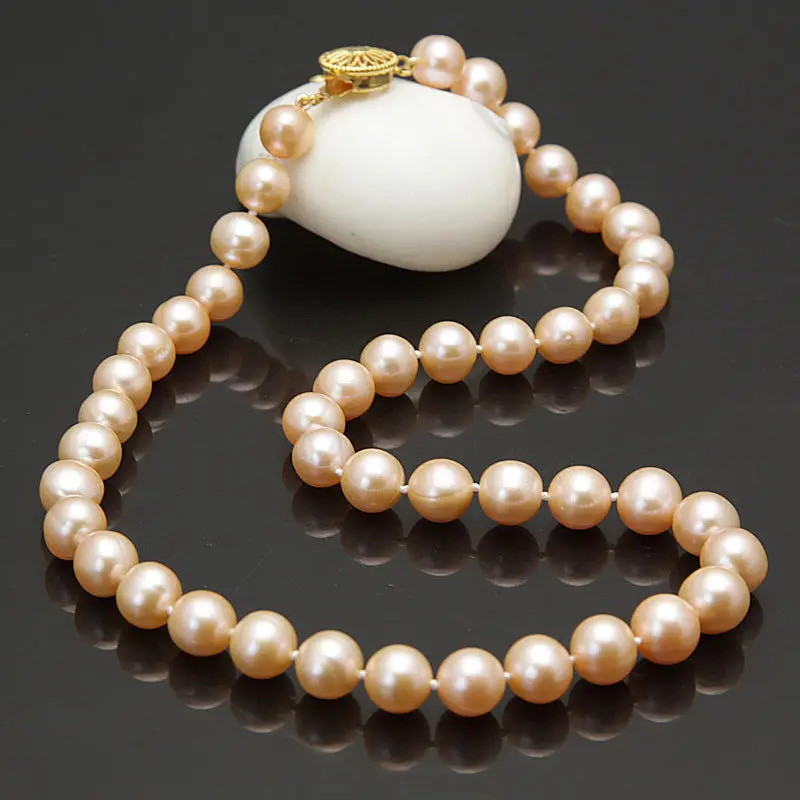 

Free shipping >>>>>2016 s271 Mother's 10-11mm pink fresh water cultured pearl necklace17