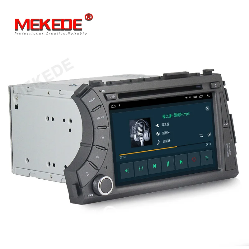 MEKEDE 1024x600 2DIN Android 9,1 автомобильный DVD gps для Ssangyong Actyon Kyron dvd-плеер Радио экран приемник 2G 32G WiFi OBD DAB