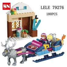 8 компл./лот LELE79276 180 шт. в блоках Принцесса Анна Ледовое Королевство царство Кристофф сани строительные блоки кирпичи игрушки для детей подарок