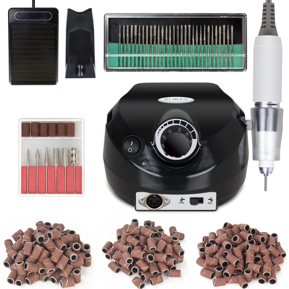 

Upgraded version EU/US plug 30000RPM Nail Drill Machine tools set including Sanding Bands,Drill Bits Manicure Kit nail tools set
