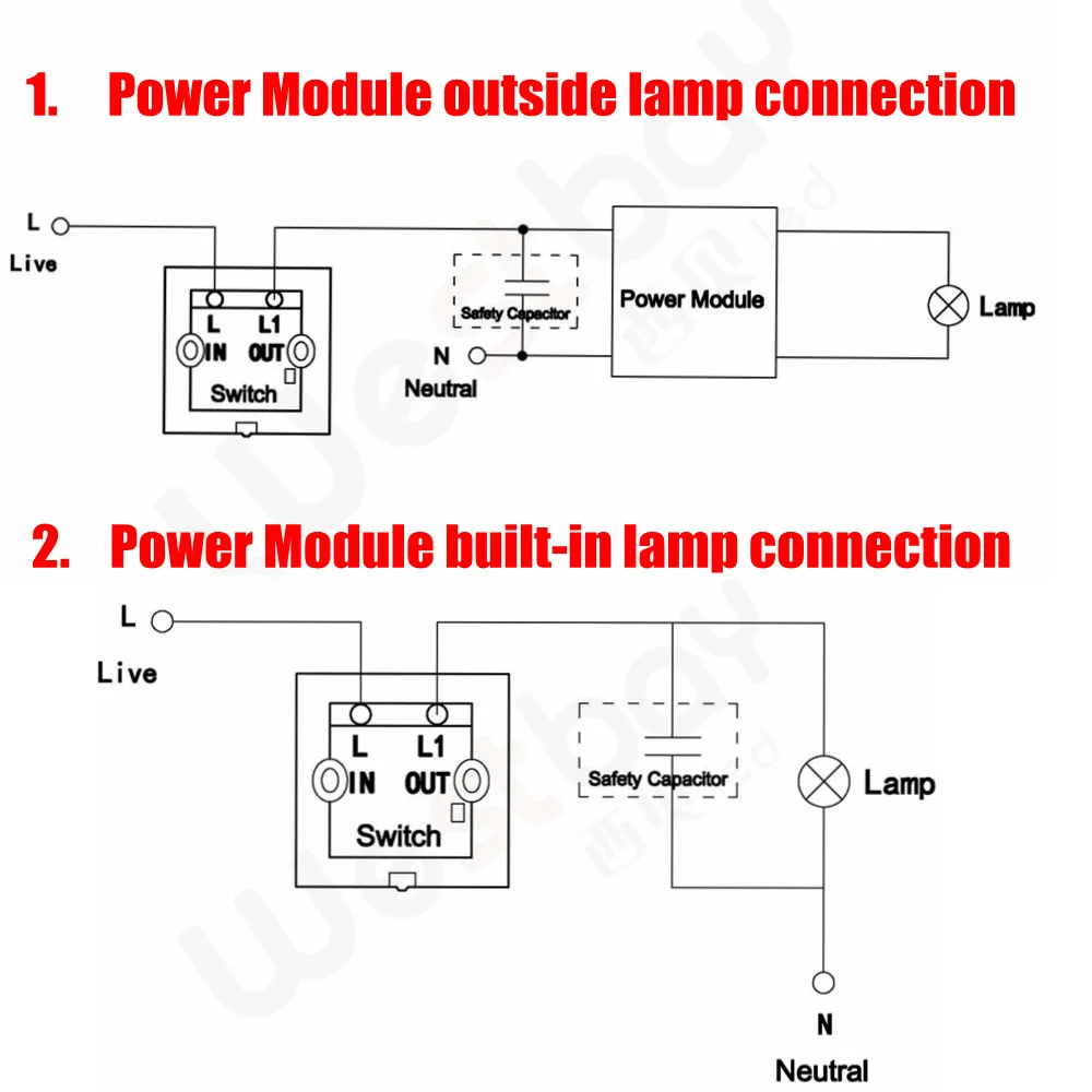 connection capacititor