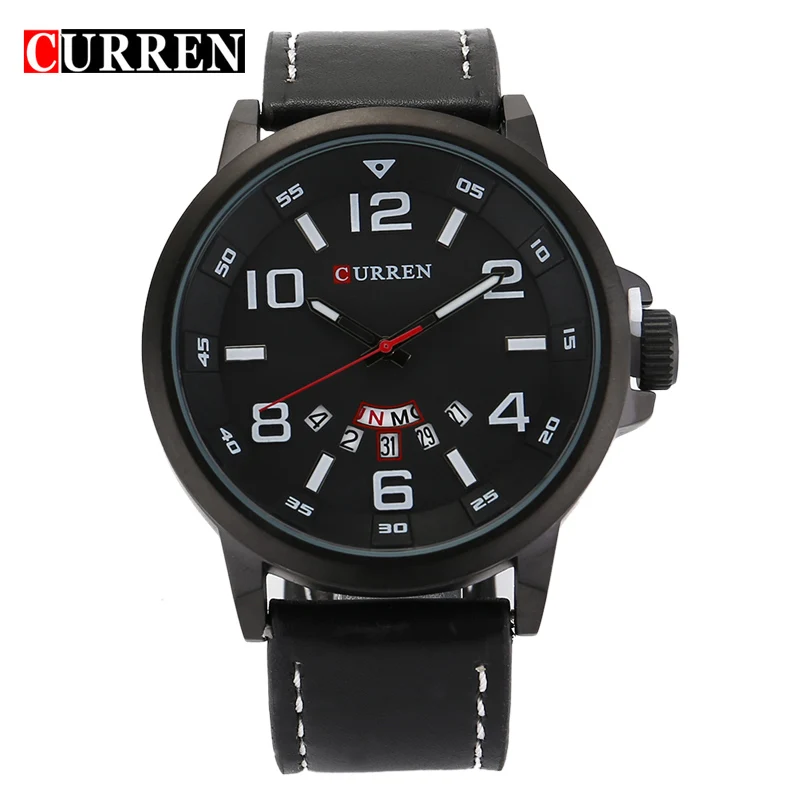 

2016 Curren Newest Sport Quartz Hours Date Display Men's Clock Fashion Watch Male Casual Wristwatch,W8240