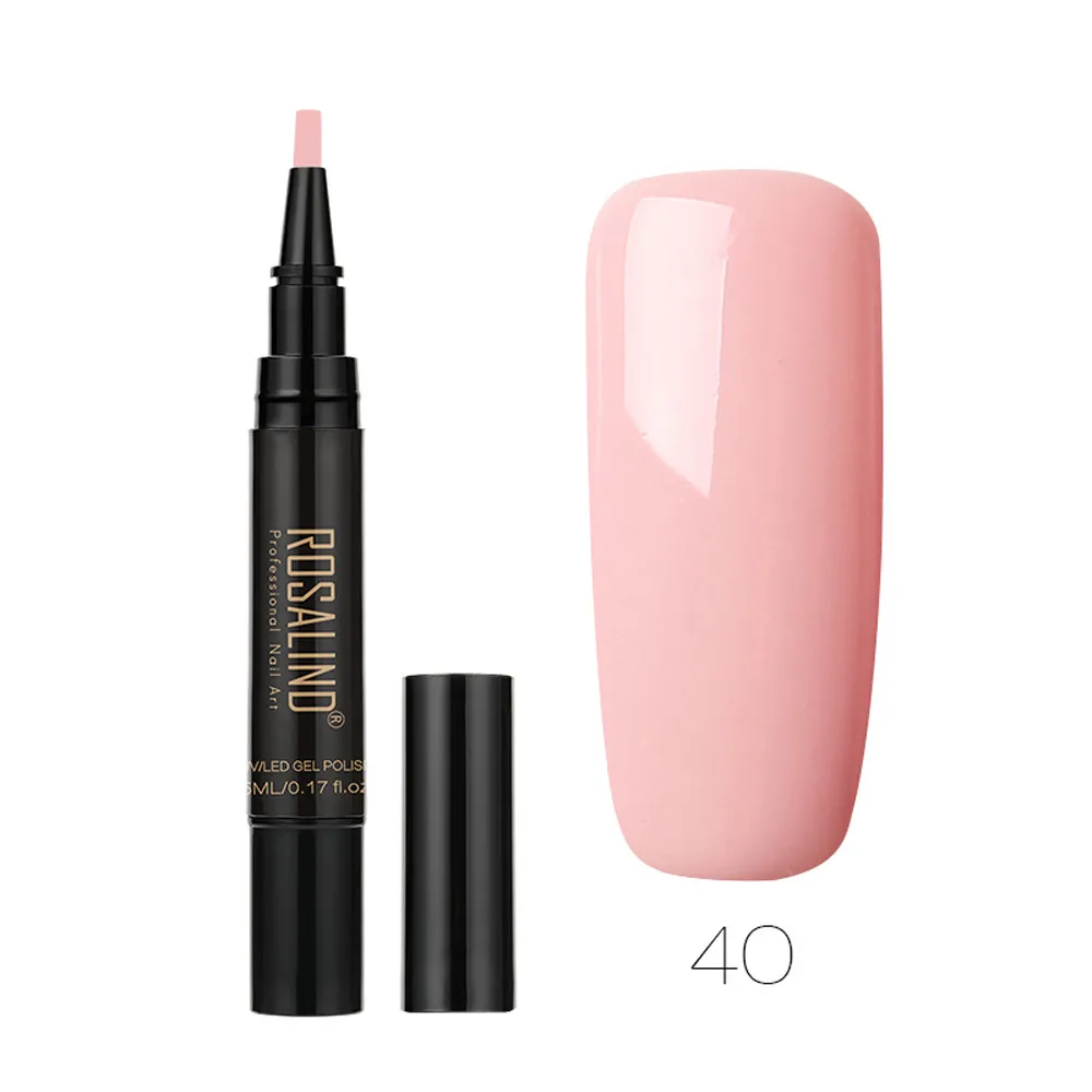 

ROSALIND soak off Gel Nails polish solid Color Gel Nails Polish UV LED Nail Art Pen vernis ongle wholesale Dropshipping hot 2019