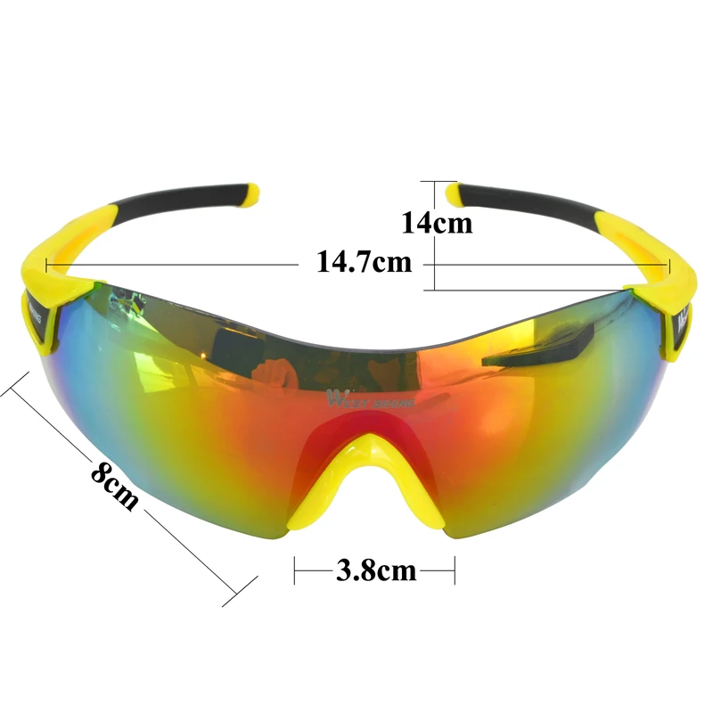 WEST Ciclismo Gafas de Ciclismo hombres Gafas de sol a prueba de viento UV400, Gafas de Ciclismo MTB bicicleta Ciclismo Gafas