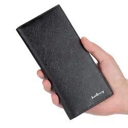 Для мужчин длинный кошелек из искусственной кожи держатель для карт кошелек ультратонкие бумажник сцепления мешок денег LT88