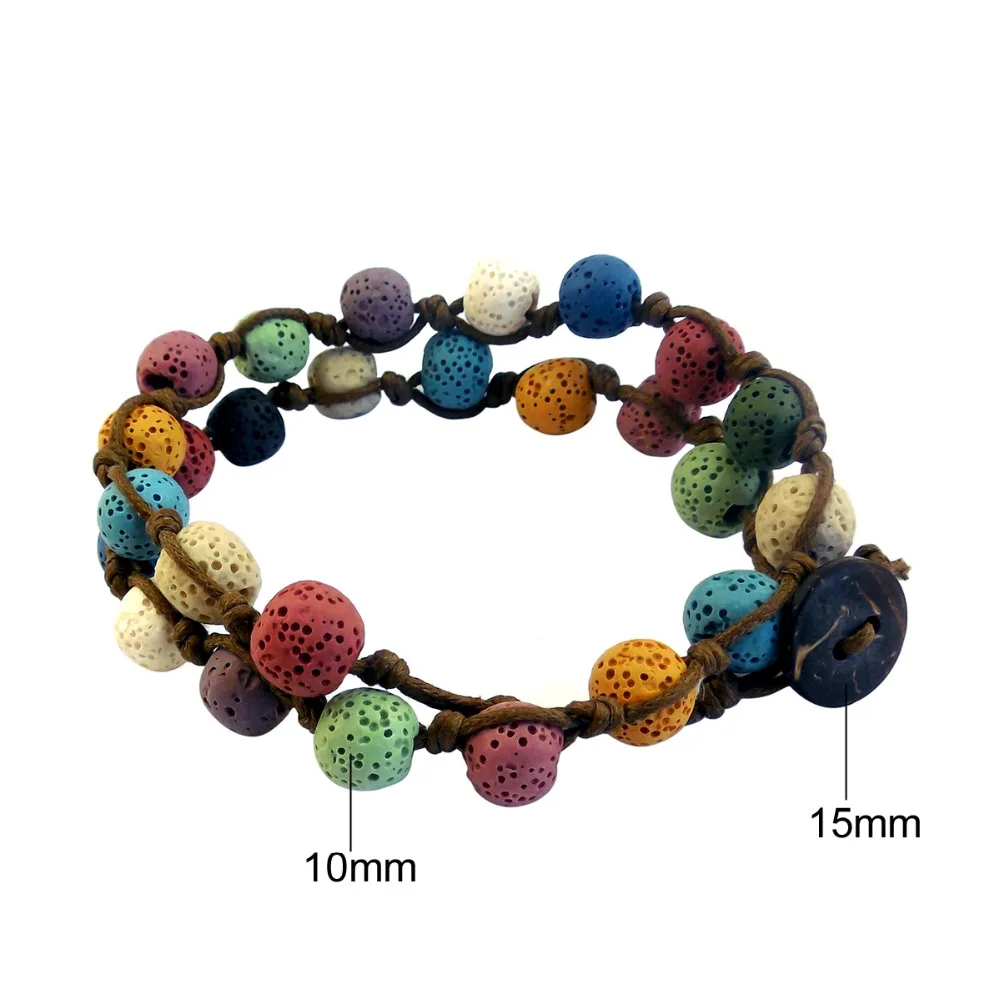ZP-BS376-1 Diffuser Leather Locket Bracelet 