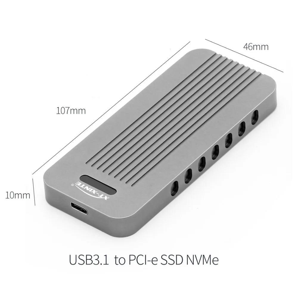 Алюминиевый сплав для NVMe PCIE USB3.1 HDD корпус M.2 к USB SSD жесткого диска Type C 3 1 M