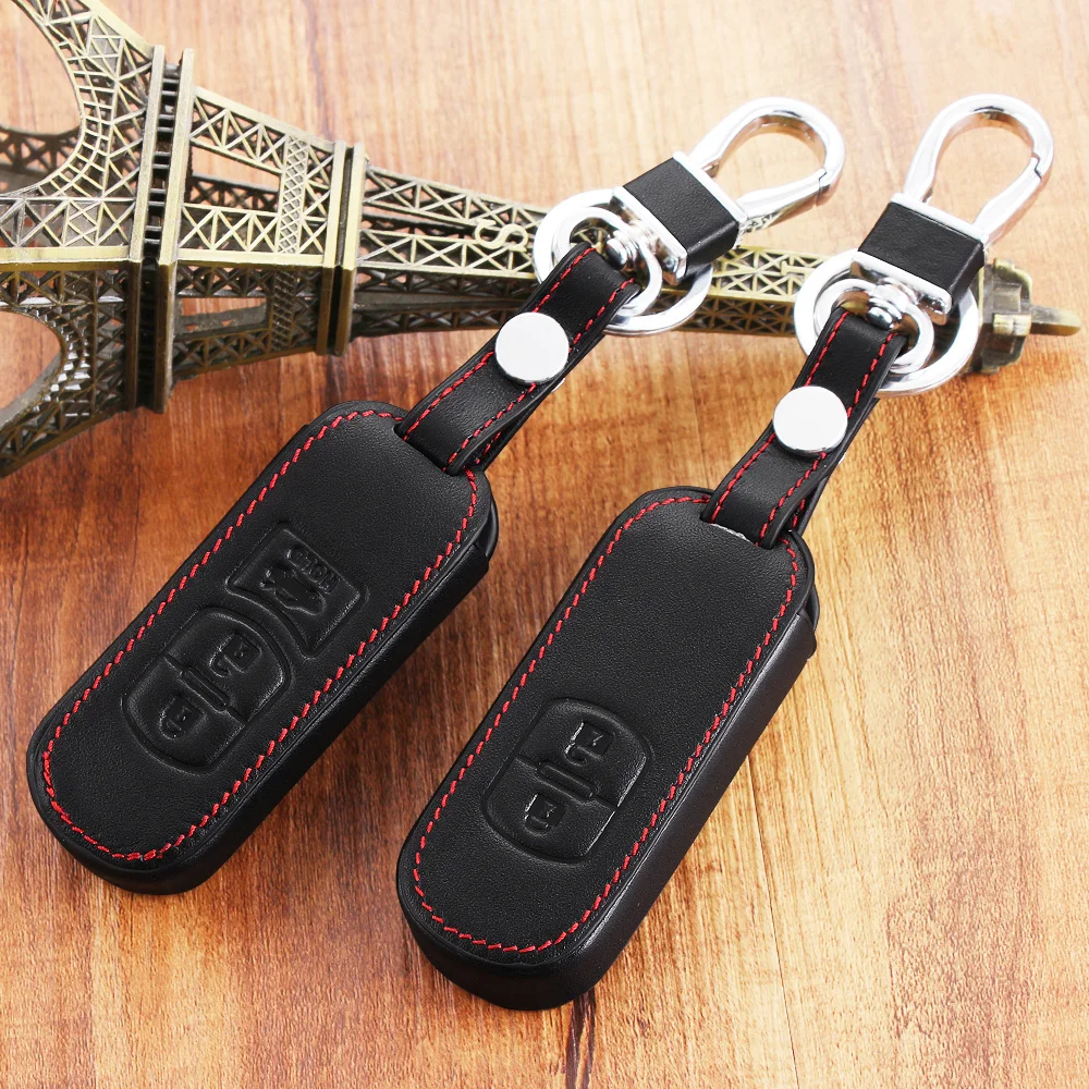 

Car Styling For Mazda 2 3 5 6 CX-3 CX-5 CX5 CX-7 CX7 CX-9 CX9 Atenza Axela leather car key chain key case ,key holder,key cover