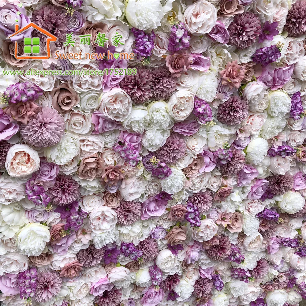 3D Искусственные розы FlowerWall панель DIY цветок Бегуны для свадебного фона или стола украшения