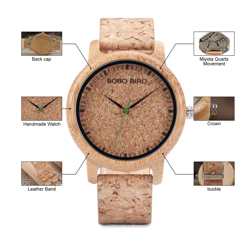 wooden wristwatches for men and women bobo bird mens watches (18)
