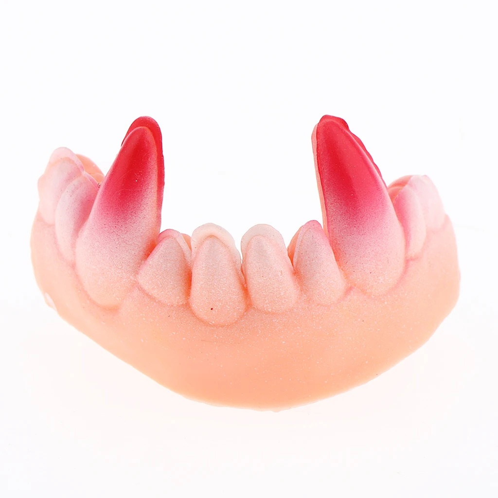 10pcs Plastic Soft Tooth Covers Funny Jokes Prop Toys Teeth Gag Halloween Party Prop Teeth