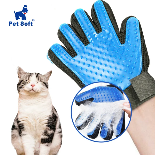 Pet Soft Silicone Dog Pet brush Glove Grooming Brush Pet Grooming Glove Cat Bath Cat cleaning