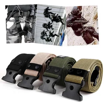 Adjustable Survival Men Heavy Duty Combat Waistband Army Military Tactical Belts Fashion Set
