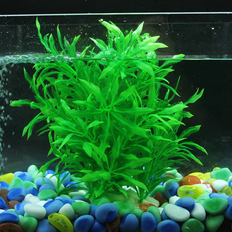 1Pcs Aquarium Plants Decoration 20cm Artifical Green Grass Aquarium