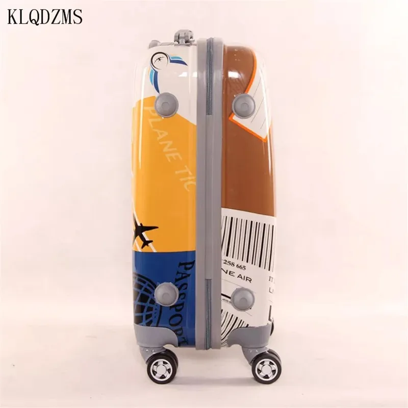 KLQDZMS 20/24/28inch PC travel luggage fashion rolling luggage spinner trolley suitcase on wheel