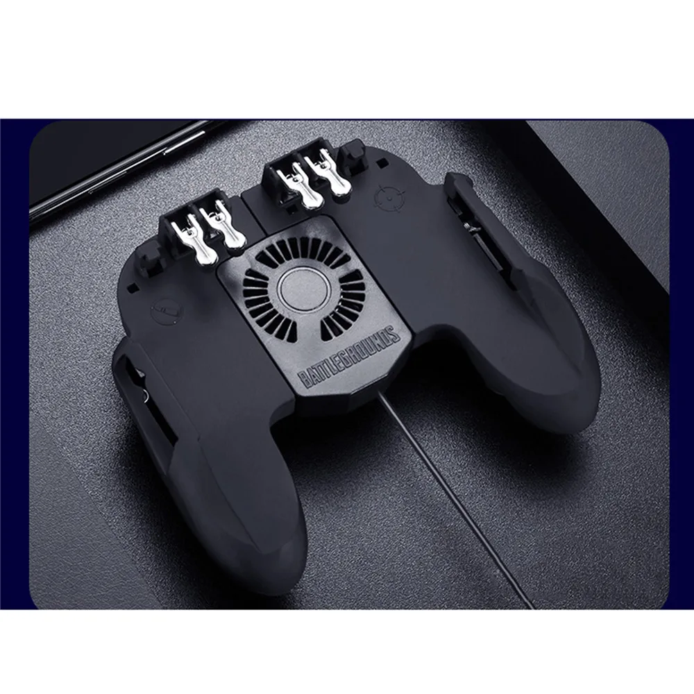 PUBG Mobile Controller Gamepad With Cooler Cooling Fan For iOS Android For Samsung Galaxy L2 R2 Operation Joystick Cooler